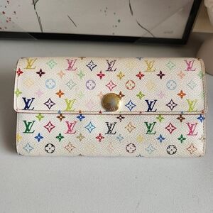 Louis Vuitton Murakami White Wallet